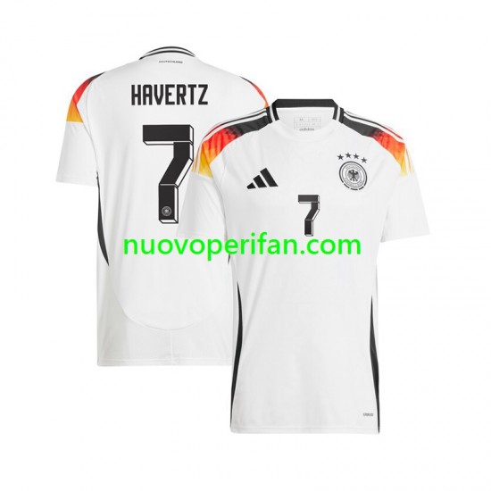 Maglie da Calcio Germania Havertz 7 Uomo Prima Tenuta Euro 2024 Maniche Corte