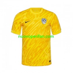 Maglie da Calcio Slovenia Portiere Uomo Prima Tenuta Euro 2024 Maniche Corte