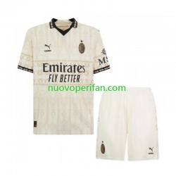 Maglie da Calcio AC Milan Bambino Quarta Tenuta 2023-2024 Maniche Corte