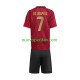 Maglie da Calcio Belgio De Bruyne 7 Bambino Prima Tenuta Euro 2024 Maniche Corte