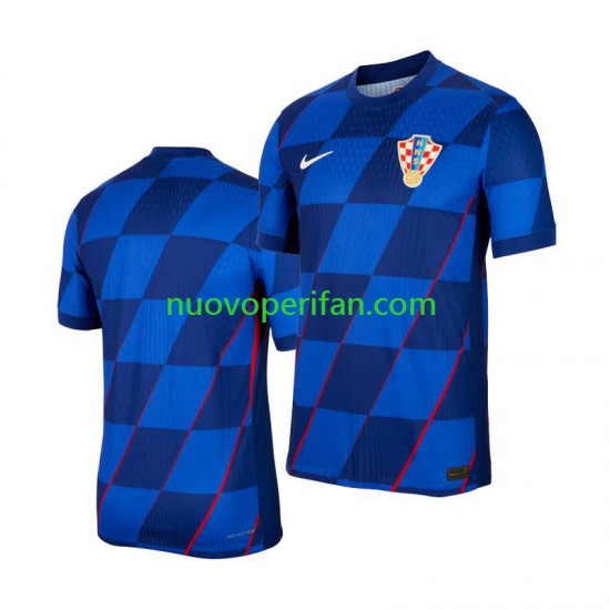 Maglie da Calcio Croazia Uomo Trasferta Tenuta Euro 2024 Maniche Corte