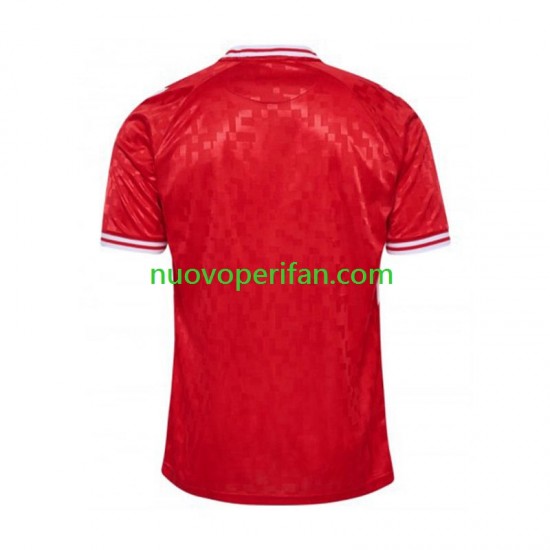 Maglie da Calcio Danimarca Uomo Prima Tenuta Euro 2024 Maniche Corte