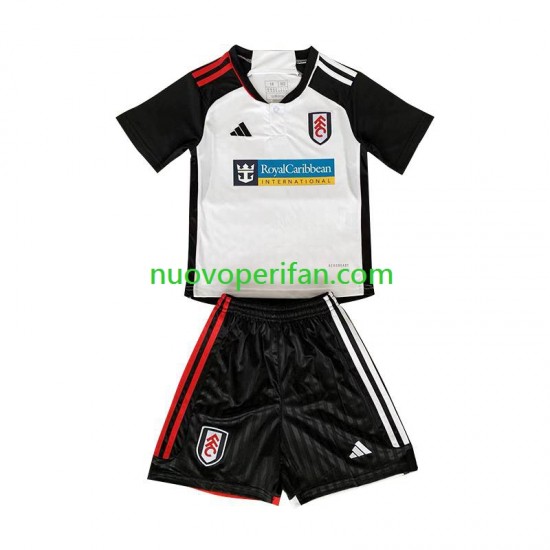 Maglie da Calcio Fulham Bambino Prima Tenuta 2023-2024 Maniche Corte