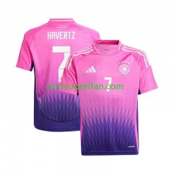 Maglie da Calcio Germania Havertz 7 Uomo Trasferta Tenuta Euro 2024 Maniche Corte