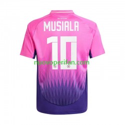 Maglie da Calcio Germania Jamal Musiala 10 Uomo Trasferta Tenuta Euro 2024 Maniche Corte