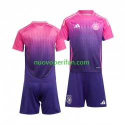 Maglie da Calcio Germania Bambino Trasferta Tenuta Euro 2024 Maniche Corte