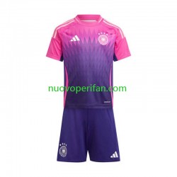 Maglie da Calcio Germania Bambino Trasferta Tenuta Euro 2024 Maniche Corte