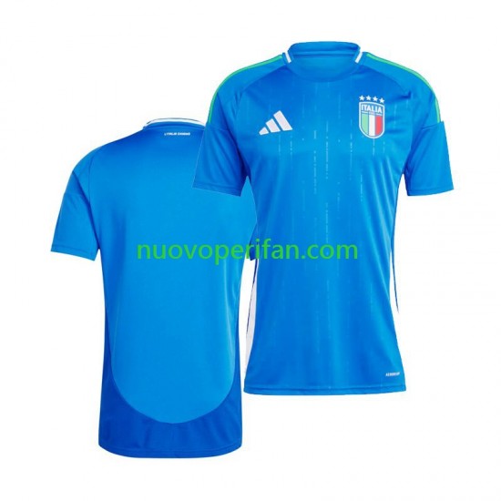 Maglie da Calcio Italia Uomo Prima Tenuta Euro 2024 Maniche Corte