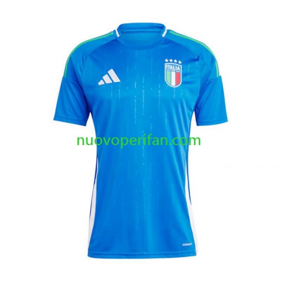 Maglie da Calcio Italia Uomo Prima Tenuta Euro 2024 Maniche Corte