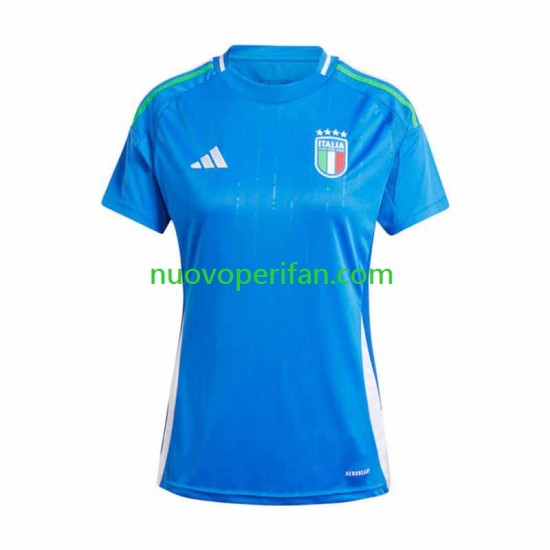 Maglie da Calcio Italia Donna Prima Tenuta Euro 2024 Maniche Corte