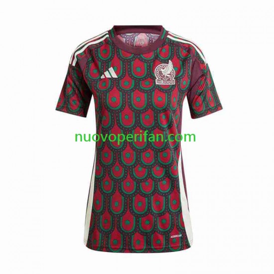 Maglie da Calcio Messico Copa America Donna Prima Tenuta 2024 Maniche Corte
