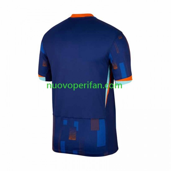 Maglie da Calcio Paesi Bassi Uomo Trasferta Tenuta Euro 2024 Maniche Corte