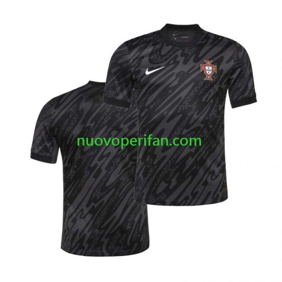 Maglie da Calcio Portogallo Portiere Uomo Trasferta Tenuta Euro 2024 Maniche Corte