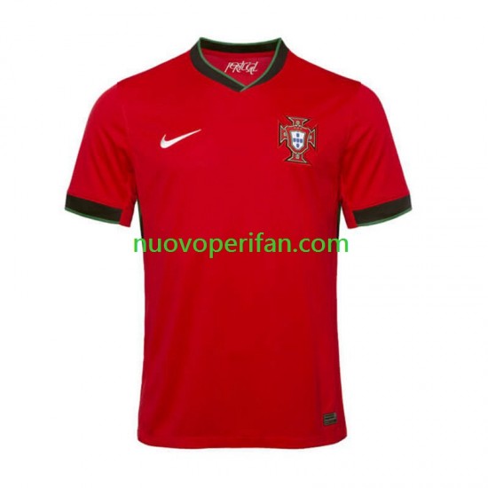 Maglie da Calcio Portogallo Uomo Prima Tenuta Euro 2024 Maniche Corte