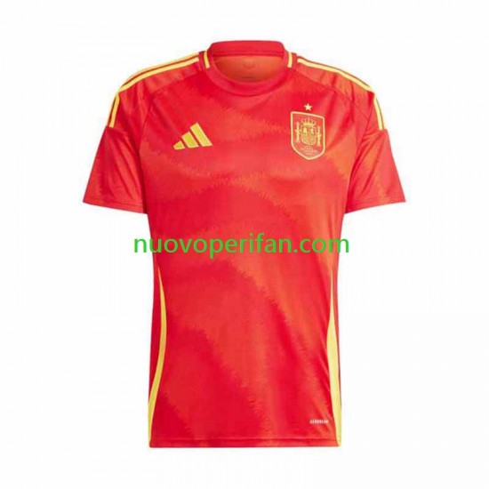 Maglie da Calcio Spagna Uomo Prima Tenuta Euro 2024 Maniche Corte