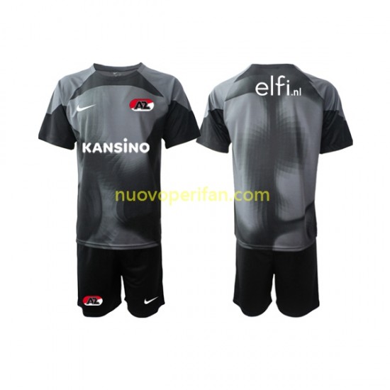 Maglie da Calcio AZ Alkmaar Portiere Bambino Trasferta Tenuta 2022-2023 Maniche Corte
