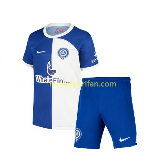 Maglie da Calcio Atlético Madrid 120 Anniversary Bambino Prima Tenuta 2022-2023 Maniche Corte