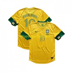 Maglie da Calcio Brasile RONALDINHO 10 2012 Retro Uomo Prima Tenuta Maniche Corte