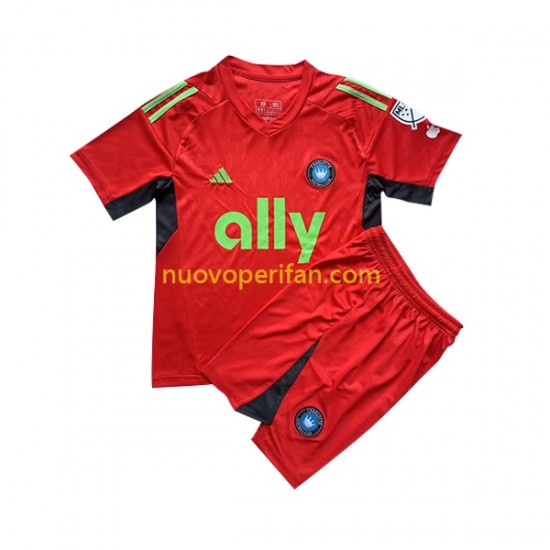 Maglie da Calcio Charlotte FC Portiere Bambino Alternativa Tenuta 2023 Maniche Corte