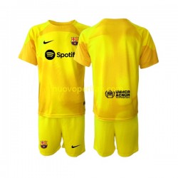 Maglie da Calcio FC Barcelona Portiere Bambino Quarta Tenuta 2022-2023 Maniche Corte
