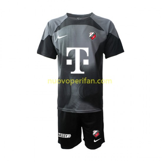 Maglie da Calcio FC Utrecht Portiere Bambino Prima Tenuta 2022-2023 Maniche Corte