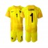 Maglie da Calcio Francia Hugo Lloris 1 Portiere Bambino Alternativa Tenuta Mondiali 2022 Maniche Corte