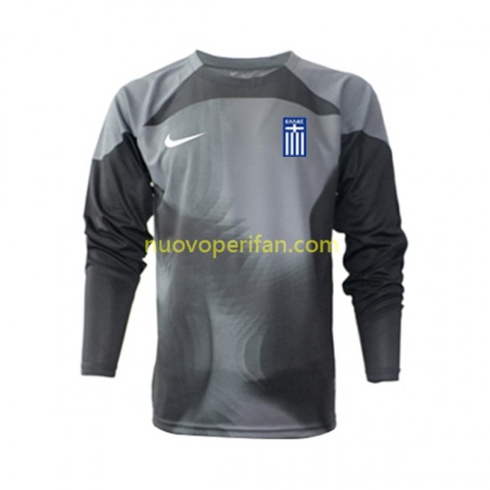 Maglie da Calcio Grecia Portiere Uomo Trasferta Tenuta 2022-2023 Maniche Lunghe