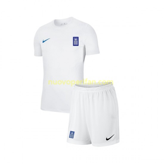 Maglie da Calcio Grecia Bambino Trasferta Tenuta 2022-2023 Maniche Corte
