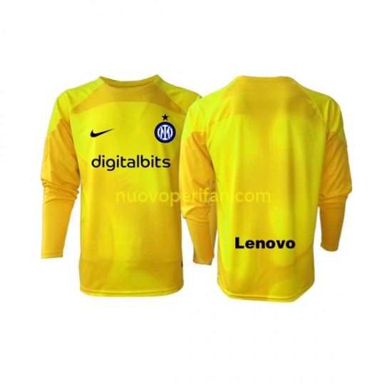 Maglie da Calcio Inter Milan Portiere Uomo Trasferta Tenuta 2022-2023 Maniche Lunghe