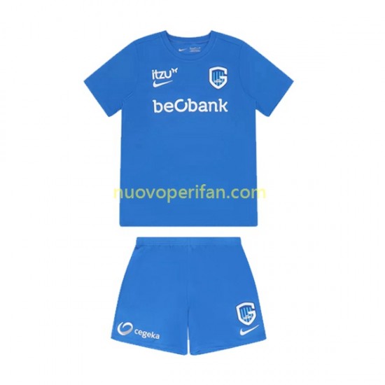 Maglie da Calcio KRC Genk Bambino Prima Tenuta 2022-2023 Maniche Corte
