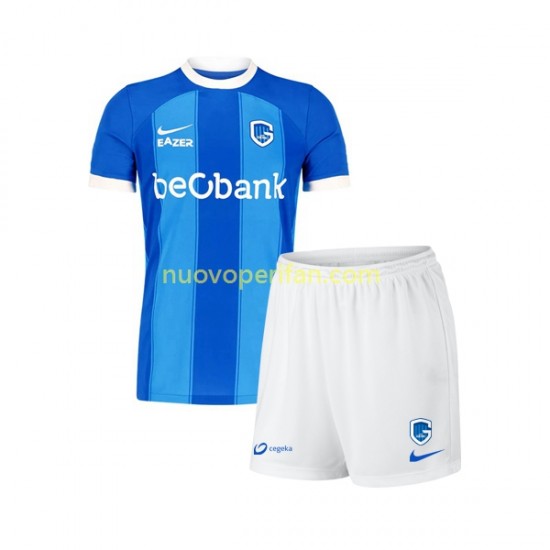 Maglie da Calcio KRC Genk Bambino Prima Tenuta 2023-2024 Maniche Corte