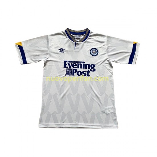 Maglie da Calcio Leeds United Retro Uomo Prima Tenuta 1991-1992 Maniche Corte