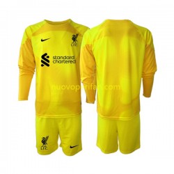 Maglie da Calcio Liverpool Portiere Bambino Quarta Tenuta 2022-2023 Maniche Lunghe