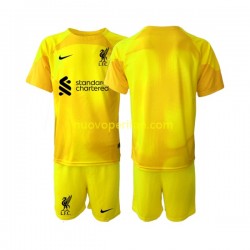 Maglie da Calcio Liverpool Portiere Bambino Quarta Tenuta 2022-2023 Maniche Corte