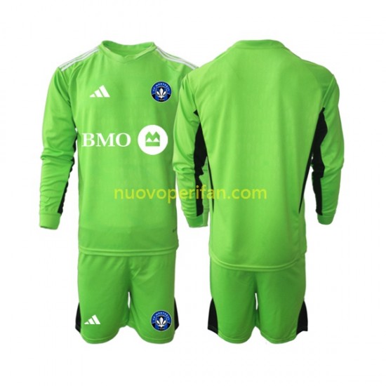 Maglie da Calcio CF Montréal Portiere Bambino Prima Tenuta 2023-2024 Maniche Lunghe