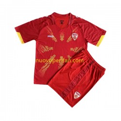 Maglie da Calcio Macedonia del Nord Bambino Prima Tenuta 2023 Maniche Corte