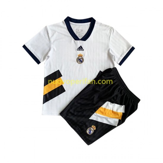 Maglie da Calcio Real Madrid Icon Retro Bambino Prima Tenuta 2022-2023 Maniche Corte