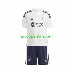 Maglie da Calcio AFC Ajax Bambino Trasferta Tenuta 2023-2024 Maniche Corte
