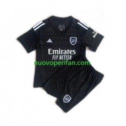 Maglie da Calcio Arsenal Portiere Bambino Prima Tenuta 2023-2024 Maniche Corte