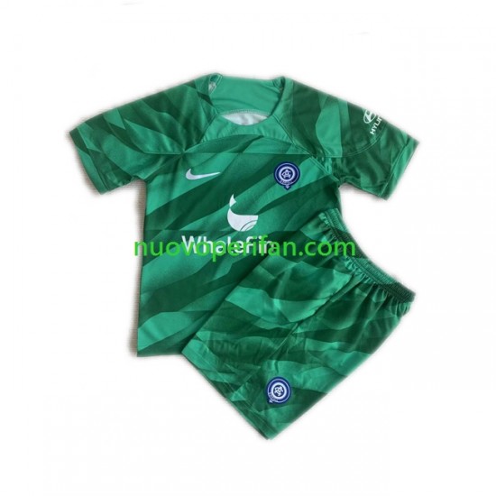 Maglie da Calcio Atlético Madrid Portiere Bambino Trasferta Tenuta 2023-2024 Maniche Corte