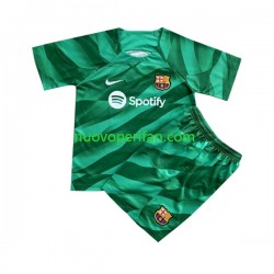 Maglie da Calcio FC Barcelona Portiere Bambino Prima Tenuta 2023-2024 Maniche Corte