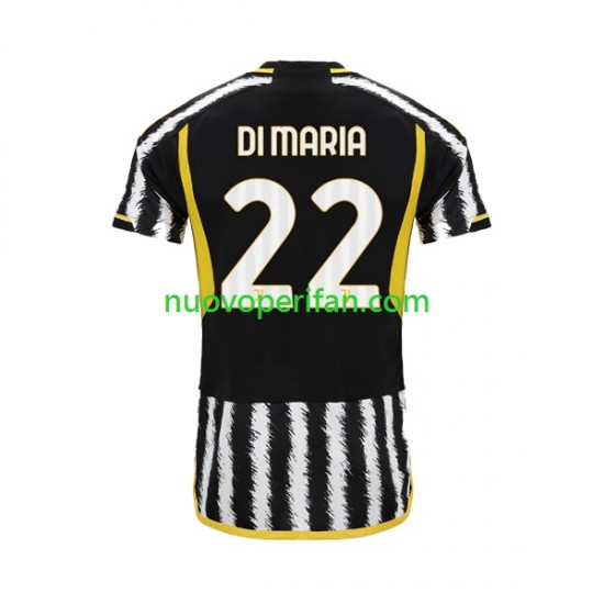 Maglie da Calcio Juventus Angel Di Maria 22 Uomo Prima Tenuta 2023-2024 Maniche Corte
