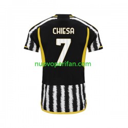 Maglie da Calcio Juventus Federico Chiesa 7 Uomo Prima Tenuta 2023-2024 Maniche Corte