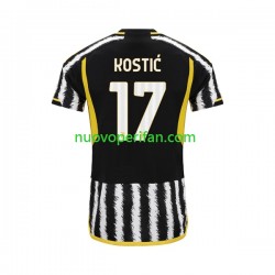 Maglie da Calcio Juventus Filip Kostic 17 Uomo Prima Tenuta 2023-2024 Maniche Corte
