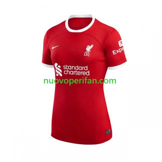 Maglie da Calcio Liverpool Donna Prima Tenuta 2023-2024 Maniche Corte