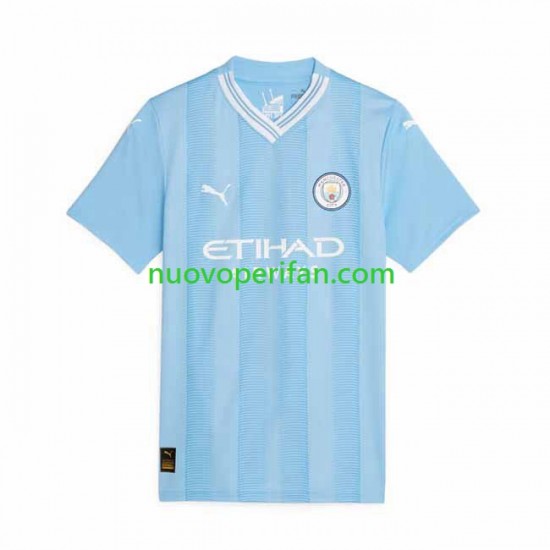 Maglie da Calcio Manchester City Donna Prima Tenuta 2023-2024 Maniche Corte