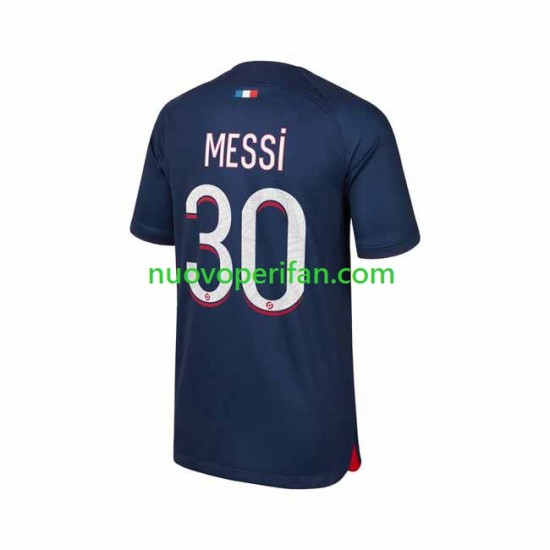 Maglie da Calcio Paris Saint-Germain Lionel Messi 30 Uomo Prima Tenuta 2023-2024 Maniche Corte