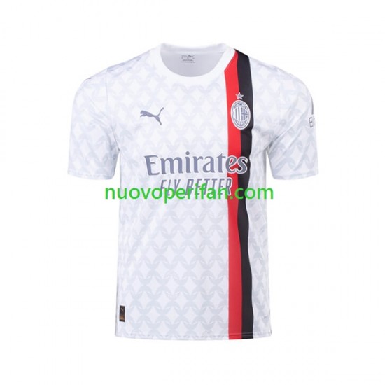 Maglie da Calcio AC Milan Rafael Leao 10 Uomo Trasferta Tenuta 2023-2024 Maniche Corte