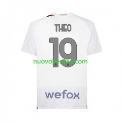 Maglie da Calcio AC Milan Theo 19 Uomo Trasferta Tenuta 2023-2024 Maniche Corte