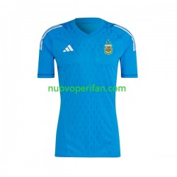 Maglie da Calcio Argentina Portiere Uomo Alternativa Tenuta 2023 Maniche Corte